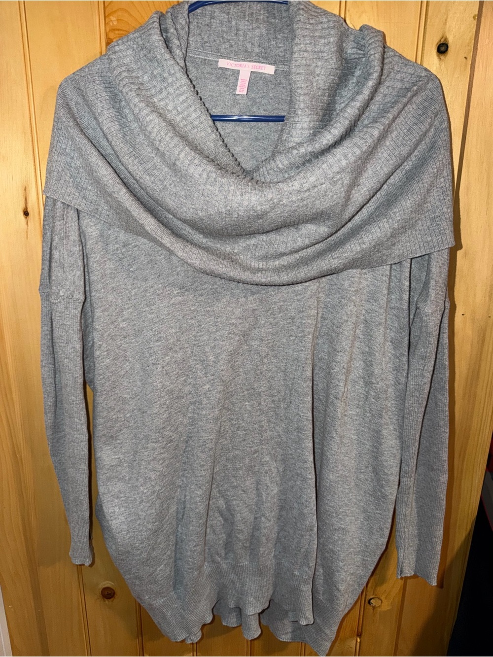 Victoria's Secret Women’s Oversized Gray Cowl Neck Women's Sweater- Size Small